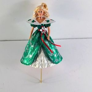 Vintage Barbie Doll Hallmark Christmas Stocking Ha